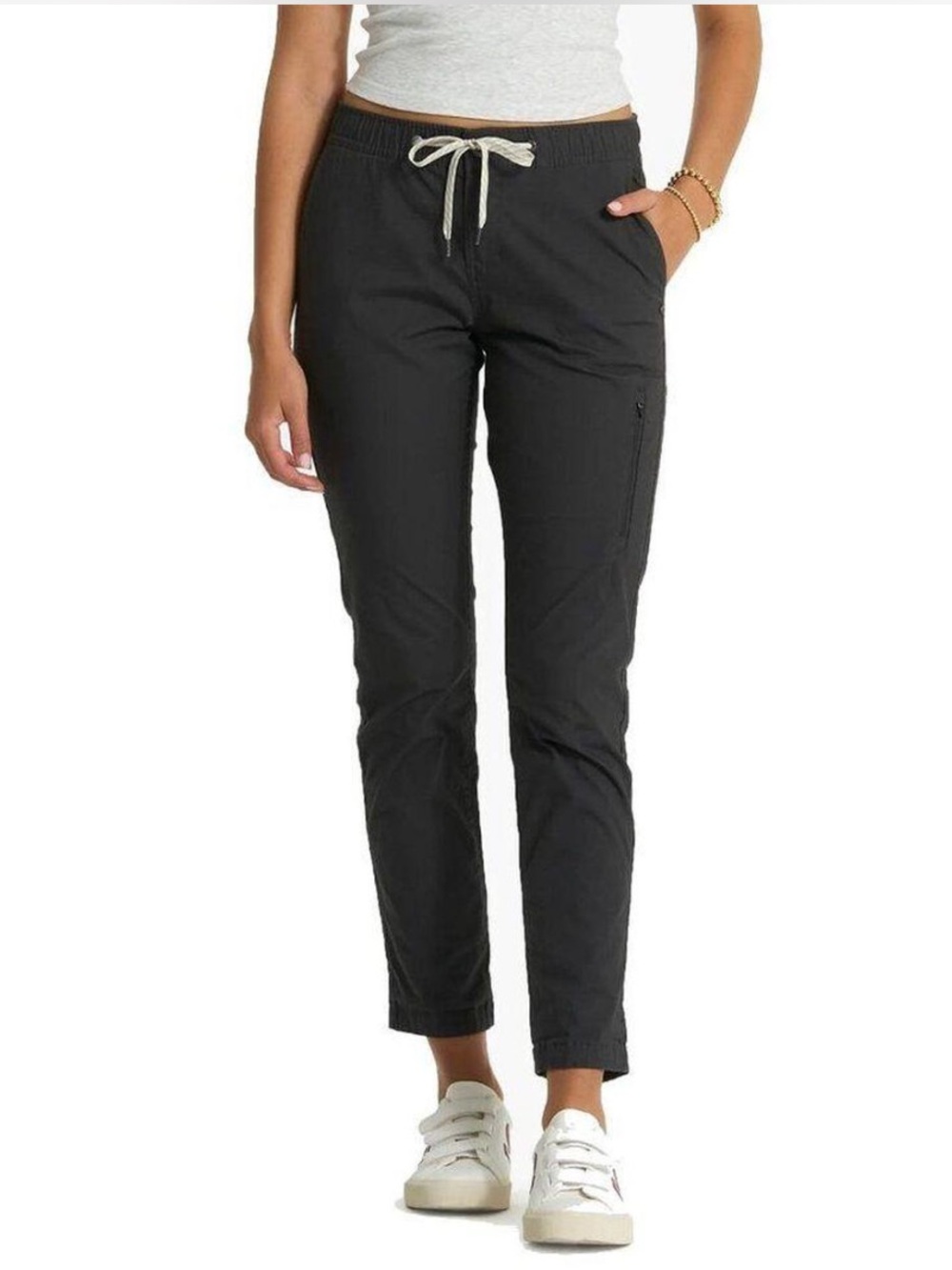 Vuori Grey Drawstring Track Joggers